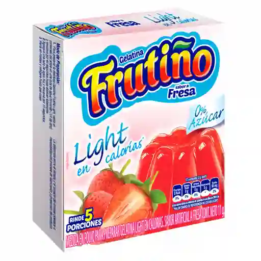 Frutiño gelatina light en polvo sabor a fresa