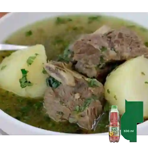 Combo Caldo de Carne + Mr Tea Durazno 500 ml