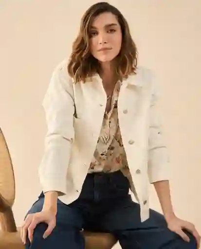 Chaqueta Blanco Celaje Claro Talla M 622G001 Esprit