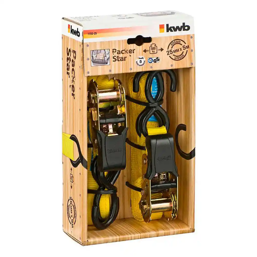 Kwb Eslinga Tensor Amarillo 25 Mm X 5 M