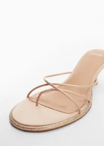 Sandalias Ronda Mujer Nude Talla 40 Mango