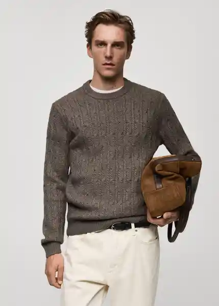 Buzo Jersey Koipe Vison Talla M Hombre Mango