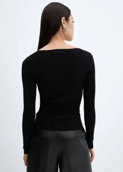 Jersey Goleta Negro Talla 18 Mujer Mango