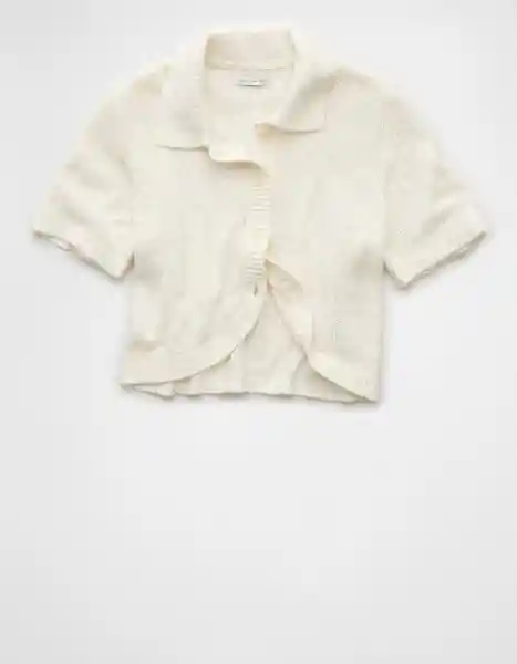 Suéter Tejido Mujer Blanco Talla X-Small 1534106 American Eagle
