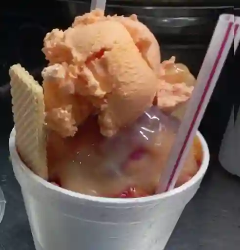 Cholado con helado
