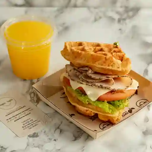 Combo healthy - sandwich en waffle