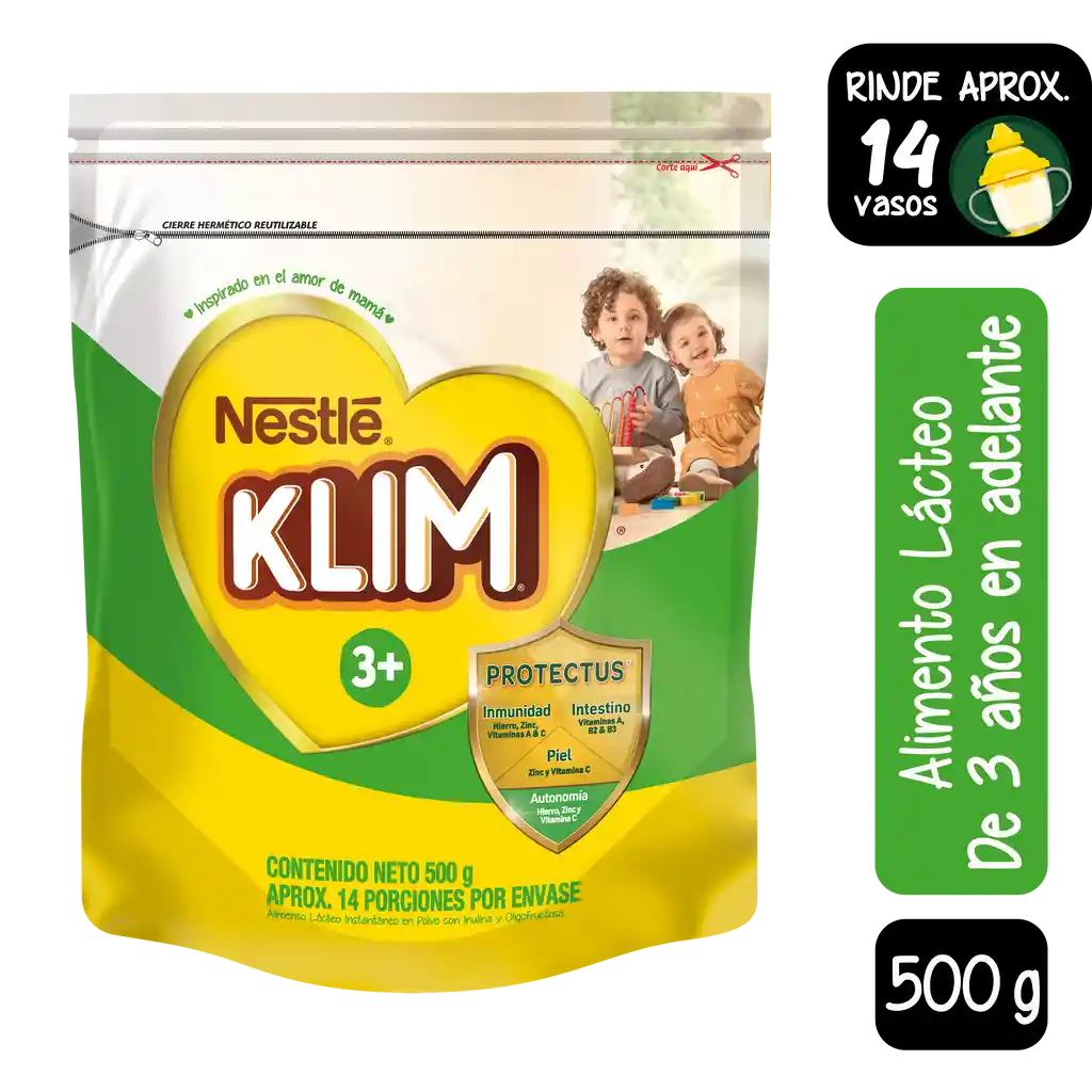 Alimento lácteo KLIM 3+ x 500g
