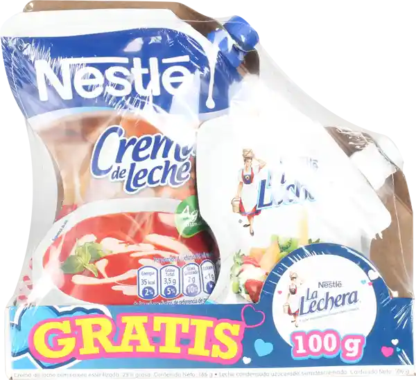 Nestlé Crema De Leche Mas Leche Condensada 1 Und