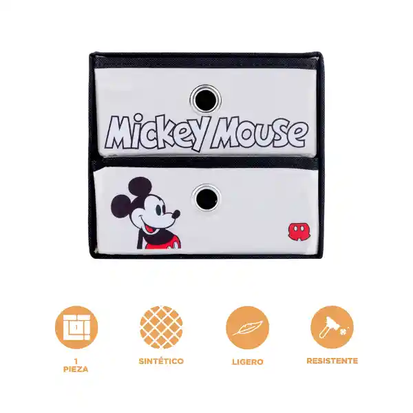 Organizador Tela Para Almacenamiento Mickey Mouse Beige Miniso