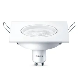 Philips Kit Ojo Buey Cuadrado + Bombillo 5W Luz Fría GU10
