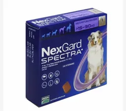 Nexgard Spectra Antipulgas Para Perro >15 - 30 Kg 1 Tableta Masticable