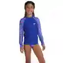Camiseta Manga Larga Sunshine Siren Hyperboom Junior Femenina Azul -08