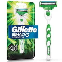 Gillette Mach3 Sensitive Máquina de Afeitar con 3 Cuchillas y Aloe 1 Ud