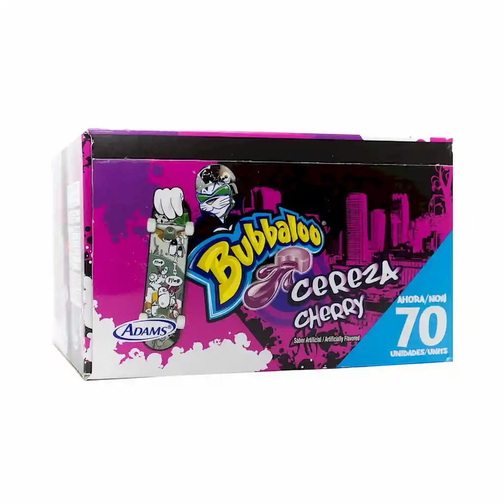 Bubbaloo Caramelo Display Cereza