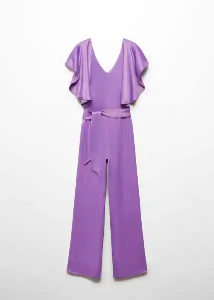 Enterizo Mono Gala-A Morado Talla XL Mujer Mango