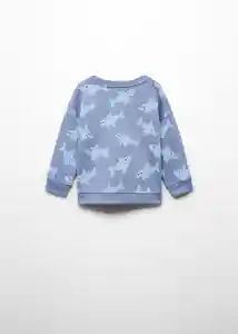 Buzo Sudadera Sharky Azul Talla 69 Niños Mango