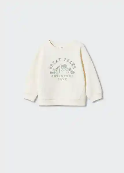 Sudadera Peaks Crudo Talla 70 Niños Mango