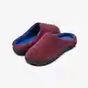 Inkanta Pantuflas Birdseye Mujer Rojo Azul L