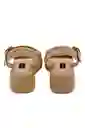 Spadrilla Plataforma Beige Shine