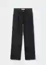 Pantalón Jean Danila Tejano Negro Talla 54 Mujer Mango