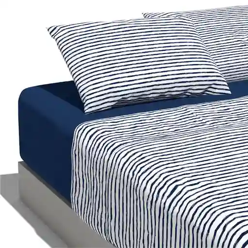 Sábana Estampada King Plus Microfibra 120 Gsm Diseño Marinero Krea