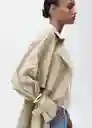 Abrigo Trench Class Beige Talla XL Mujer Mango