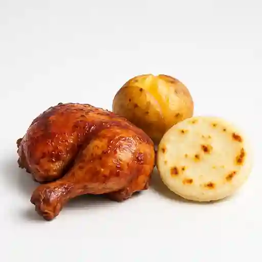 Combo 1/4 Asado, Papa y Arepa