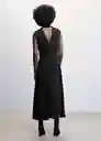 Vestido Letizia Negro Talla XL Mujer Mango