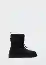 Botin Snow Negro Talla 40 Mujer Mango