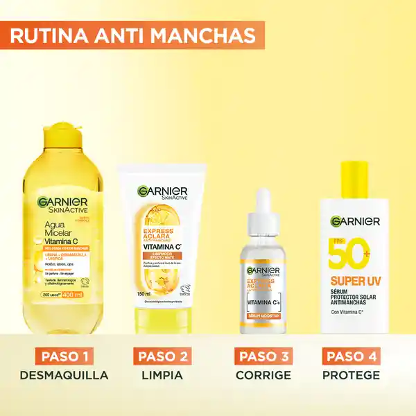 Garnier Express Aclara Anti Manchas Limpiador Efecto Mate