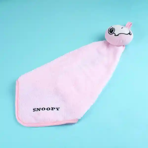 Toalla Para Manos Colección Snoopy Summer Travel Rosa Miniso