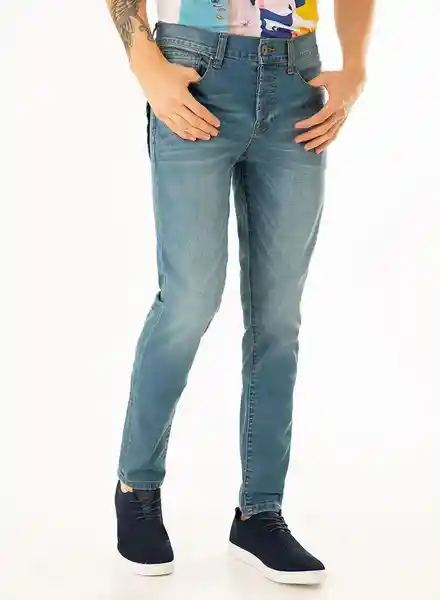 Gef Jean Hombre Azul Oscuro Talla 30