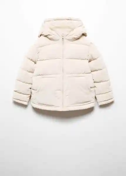 Abrigo Anorak Chiara Crudo Talla 09 Niña Mango