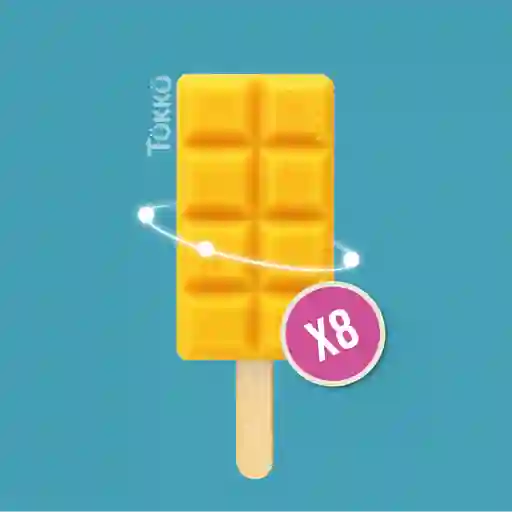 Packx8 paletas de mango y yogurt