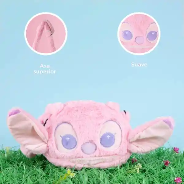 Bolsa Crossbody de Peluche Con Forma Cabeza Ángel Serie Miniso