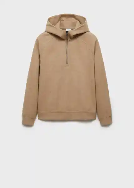 Sudadera Alludiah Beige Talla L Hombre Mango