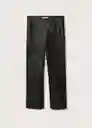 Pantalón Kika Negro Talla 36 Mujer Mango