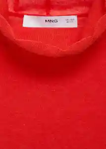 Saco Jersey Poma Rojo Talla L Mujer Mango