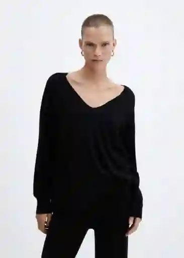 Jersey Vieira Negro Talla L Mujer Mango