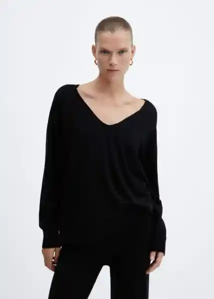 Jersey Vieira Negro Talla L Mujer Mango