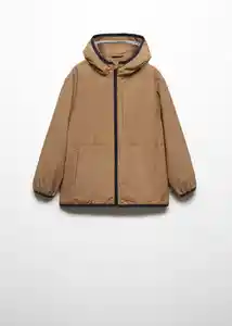 Abrigo Parka Marcos Tabaco Talla 06 Niños Mango