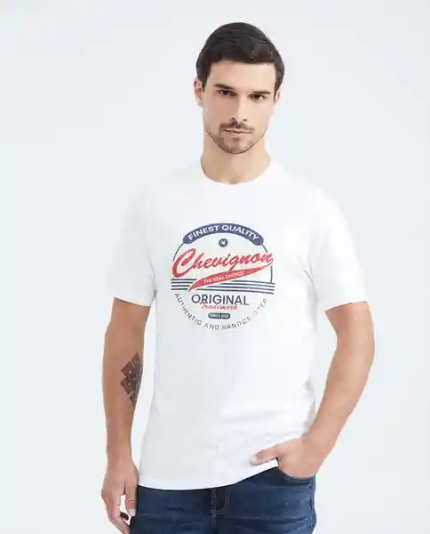 Camiseta Graphic Crudo Prístino Claro XS Chevignon