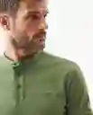 Camiseta Neru Polo Neck Verde Loden Oscuro T M Chevignon