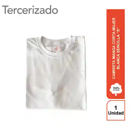 Rayito Camiseta Mujer Blanca Básica S