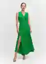 Vestido Manzana Verde Talla S Mujer Mango