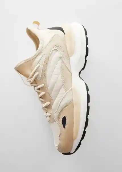 Zapatillas Deportivas Saga Beige Talla 38 Mujer Mango