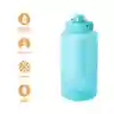 Botella Pitillo y Tapa Abatible Verde 1900 mL Serie Miniso