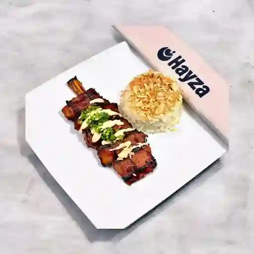 Asado de tira y coco