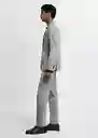 Pantalón Paulo Gris Talla 38 Hombre Mango