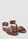 Sandalias Ice Cuero Talla 37 Mujer Mango